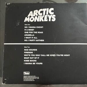 Artic Monkeys vinyl record